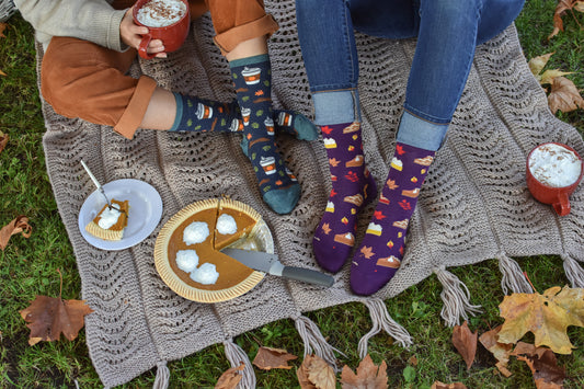 Warm, Cozy, and Caloric: Four of Our Favorite Holiday Socks - and Tasty Treats to Accompany Them!
