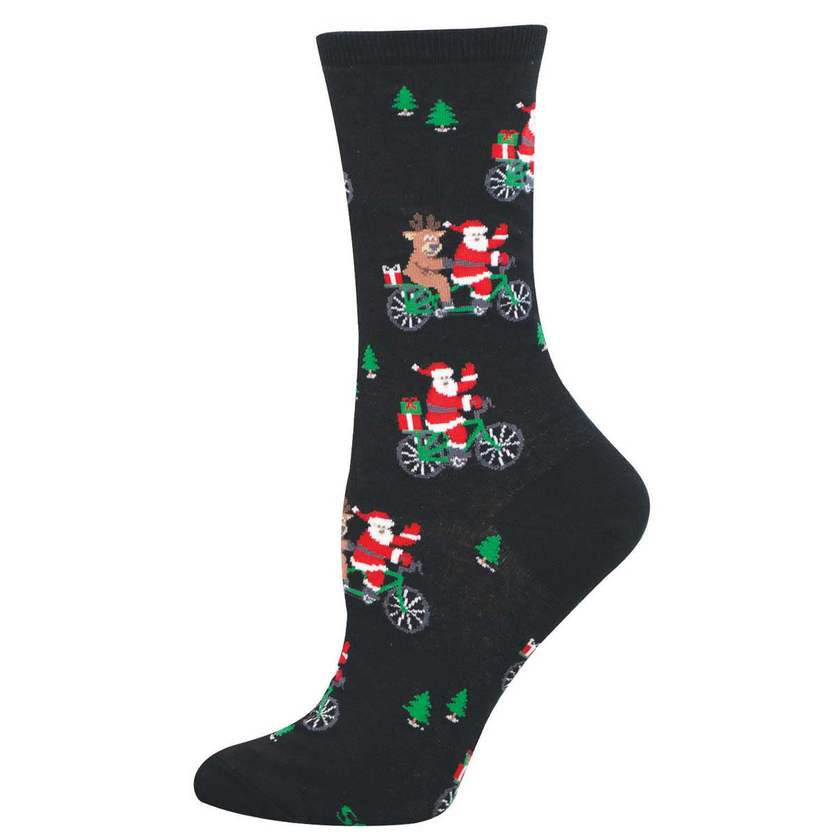 Cycling Santa - Cotton Crew