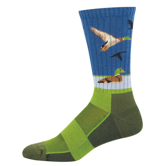 Colorful sock with duck design